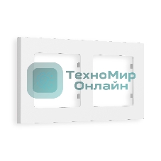 Рамка ALFA Techno (Белый матовый) 2-ая AF220122