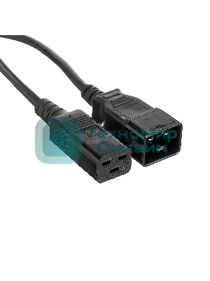 Кабель питания (UPS) ExeGate Power EC20-1,8P (С19->С20) VDE-250V-3*1.5-СU, 16А, черный, 1.8м