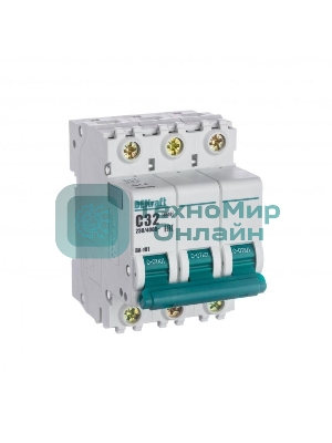 Выключатель автоматический модульный DEKraft 3п C 32А 4.5кА ВА-101 11081DEK