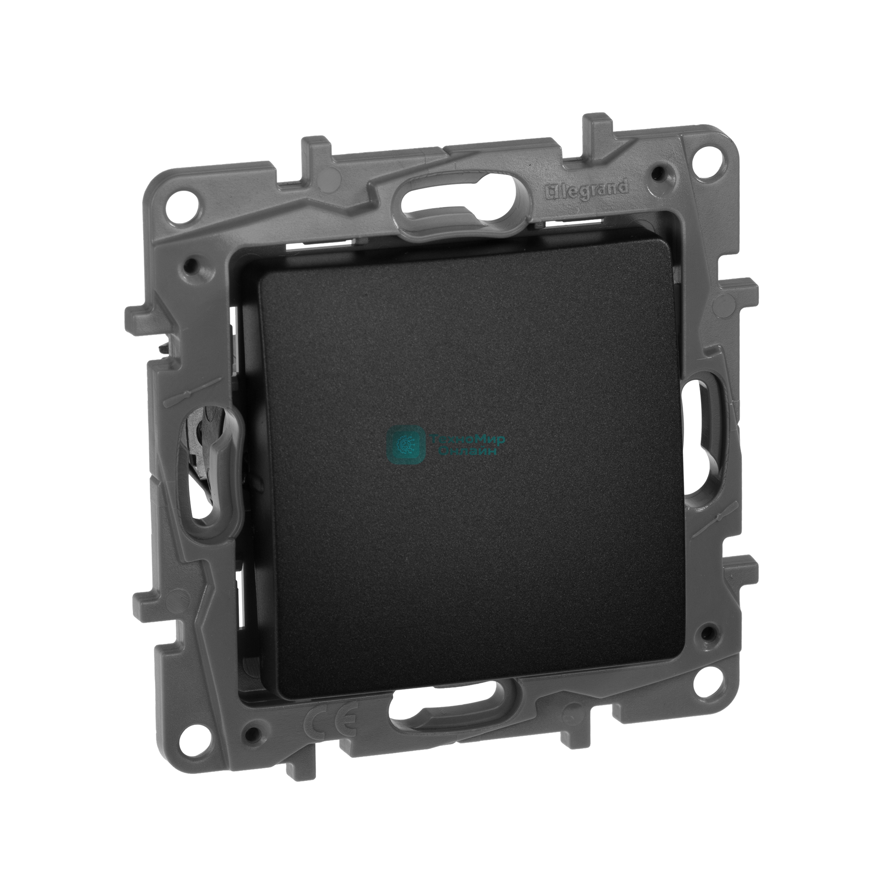 Кнопка автомат 6AX авт. зажимы ETIKA Plus, антрацит