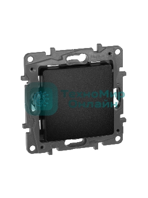 Кнопка автомат 6AX авт. зажимы ETIKA Plus, антрацит