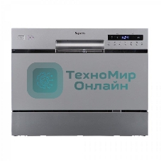 Посудомоечная машина Бирюса DWC-506/7 M, металл, 55 см, 6 компл., 49 дБ, класс A+