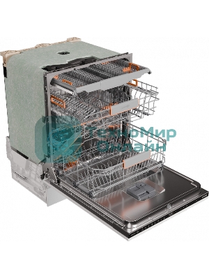 Посудомоечная машина встраиваемая Gorenje GV673B65 16 комплектов, 3 корзины, инверторный мотор, отсрочка старта, Wi-Fi управление, сенсорное управление, полный AquaStop, сенсор уровня воды, энергоэффективность А+++, уровень шума 42 дБ, белый