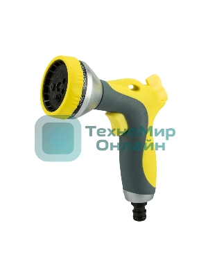 Пистолет-распылитель многофункциональный с прорезиненной ручкой и курком 7 режимов ЧЕТЫРЕ СЕЗОНА 62-0286