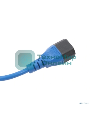 Кабель питания Filum ПВС-АП 3x1.0 С13 - C14, 220/250В, 10А, синий, 1.8м