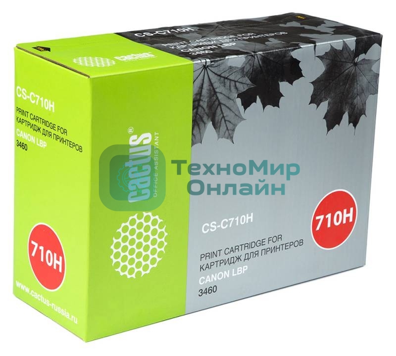 Картридж лазерный Cactus CS-C710H черный (12000 стр.) для Canon LBP3460