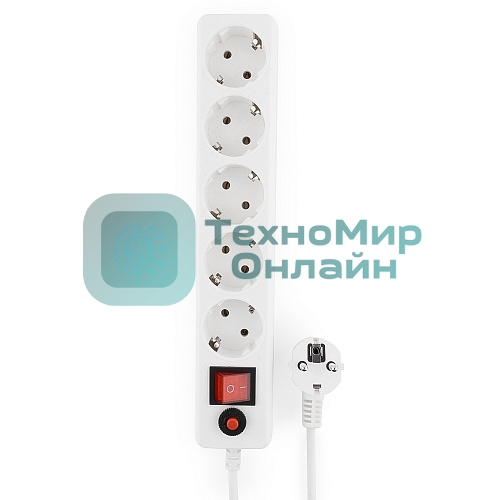 Сетевой фильтр Гарнизон ЕНLW-4 0,5 м 5 розеток белый 