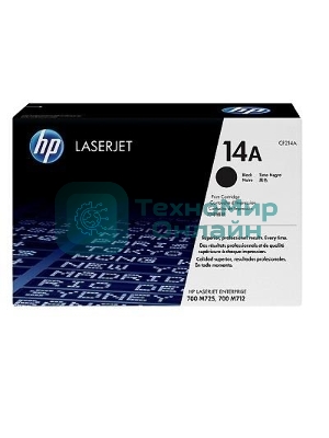 Картридж лазерный HP CF214A черный LaserJet 700 MFP M712 (10 000 стр.)