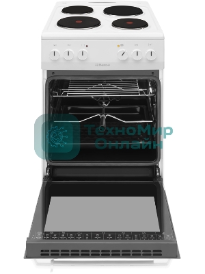 Плита электрическая Hansa FCEW54120 белый, конфорок 4 шт, духовка 62 л, 50 см x 85 см x 60 см