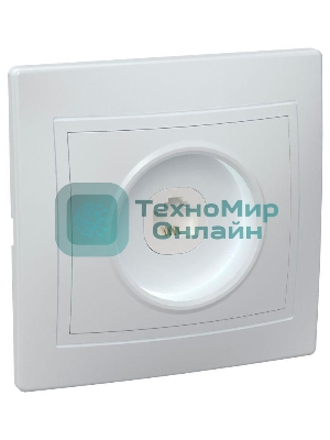 Розетка телефонная 1-м СП Кварта РТ10-КБ IP20 белый IEK ETK10-K01-DM