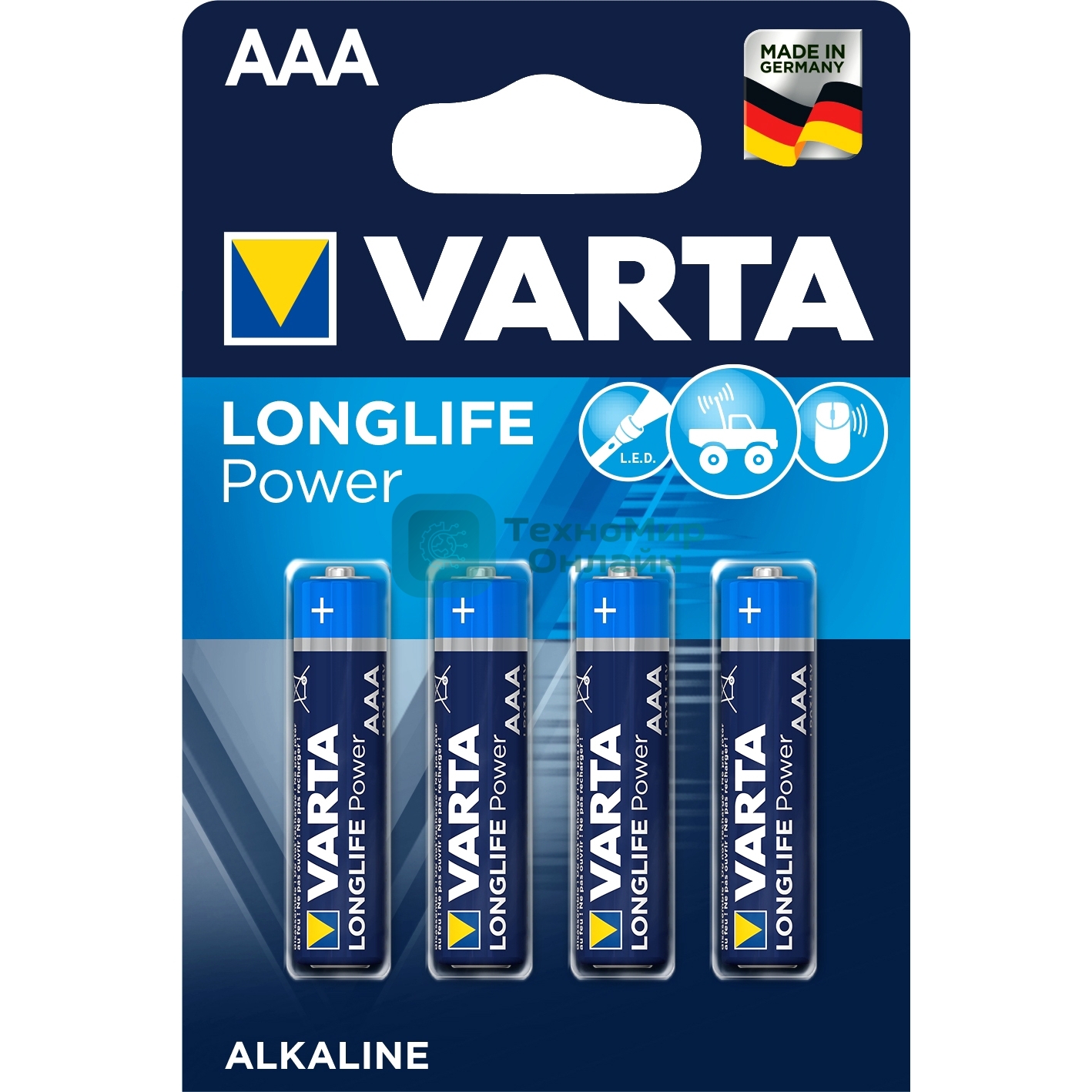 Батарейка VARTA High Eneargy AAA бл. 4 04903121414