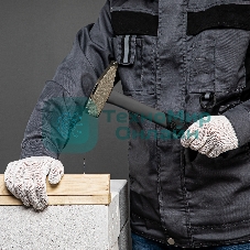 Перчатки трикотажные Сибртех, с ПВХ точкой, 7 класс