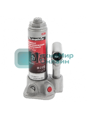 Домкрат Matrix бутылочный 2т h подъема 181–345мм