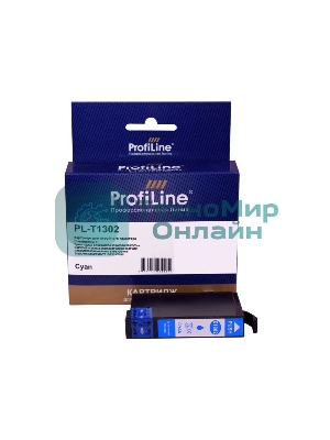 Картридж струйный ProfiLine PL-T1302 для принтеров Epson Stylus SX525WD/SX535WD/SX620/Office B42WD/BX525/BX535/BX625FWD/BX635FWD/BX925/BX935/WorkForce 525/630/3010/3520DWF/3530/3540/7015/7515/7525 с чернилами Cyan 10,1 мл