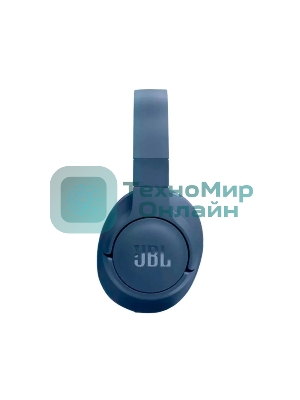Беспроводные/проводные наушники JBL Tune 720BT синий, полноразмерные, Bluetooth + проводной, до 76 ч.