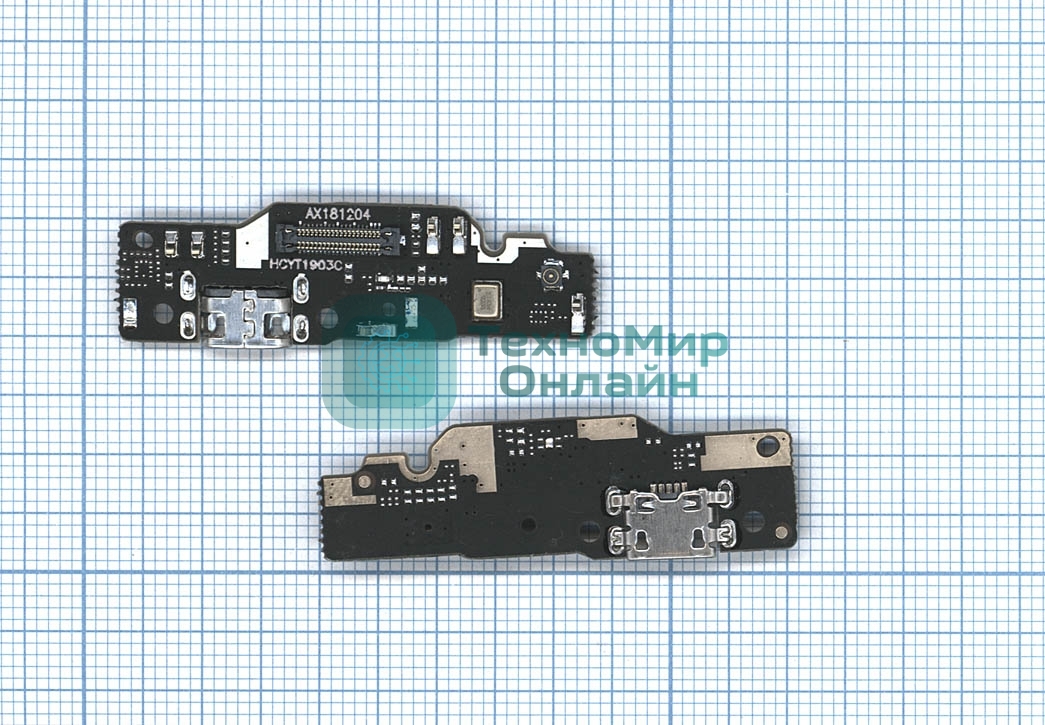 Плата разъема питания с микрофоном для Xiaomi Redmi Note 6