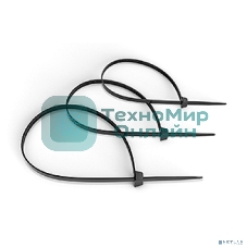 Стяжка кабельная Cabeus, неоткрывающаяся, 3,6 мм Ш, 250 мм Д, 100 шт, нейлон устойчивый к uv, черный