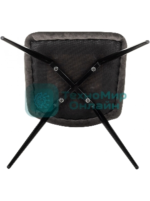 Стул для дома Бюрократ CH-K1_4 комплект 4 шт т. серый Holland 18 металл черный на ножках