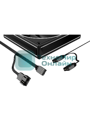 Вентилятор для корпуса ID-Cooling AF-127-ARGb-K черный, 120 мм, 2000 об/мин, 29.9 дБ, 4 pin