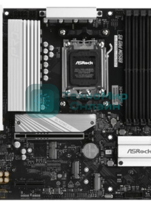 Материнская плата ASRock B850M PRO RS, AM5, AMD B850, 4xDDR5, 4xSATA, 3xM.2, 1xPCIe 5.0 x16, 1xPCIe 3.0 x4, 1xDP, 1xHDMI, 1x2.5Gb LAN, 1xUSB-C 10Gbps, 1xUSB-A 10Gbps, 2xUSB-A 5Gbps, 4xUSB-A 2.0, 3x3.5 мм, 7.1, mATX