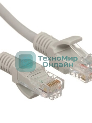 Патч-корд медный UTP Cablexpert PP10-20M cat.5e, 20м, литой, многожильный, серый