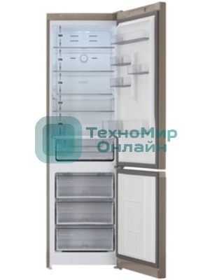 Холодильник Hotpoint HT 7201I BZ O3 бронзовый двухкамерный 239/83л морозилка снизу, No Frost
