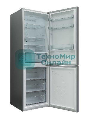 Холодильник Candy CCRN 6180S серебро двухкамерный 227/106л морозилка снизу, No Frost