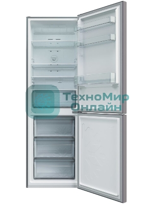 Холодильник Candy CCRN 6180S серебро двухкамерный 227/106л морозилка снизу, No Frost