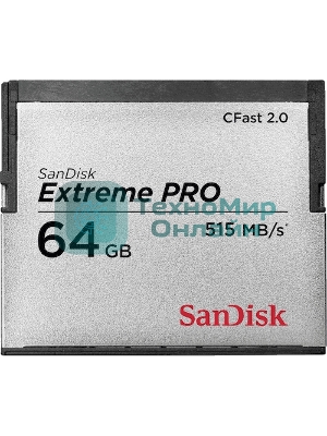 Флеш карта CFAST2.0 64GB SanDisk Extreme Pro 525Mb/s