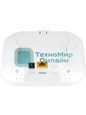 Гибридная точка доступа Zyxel NebulaFlex NWA50AX, WiFi 6, 802.11a/b/g/n/ac/ax (2,4 и 5 ГГц), MU-MIMO, антенны 2x2, до 575+1200 Мбит/с, 1xLAN GE, PoE, без поддержки Captive portal и WPA-Enterprise, защ