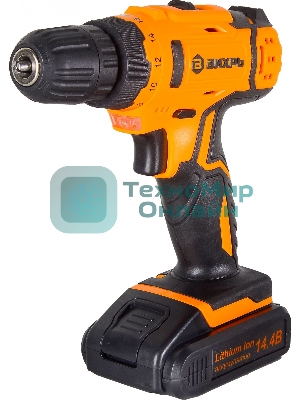 Дрель-шуруповерт Вихрь ДА-14Л-2KА, 14,4 В, 2 Ач, 30 Нм, щеточный