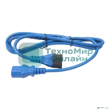 Кабель питания Filum ПВС-АП 3x1.0 С13 - C14, 220/250В, 10А, синий, 1.8м