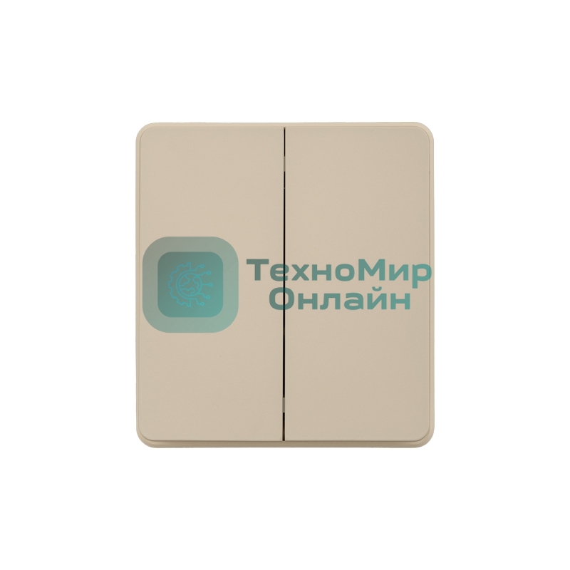 Выключатель KRANZ ROUND 2 кл проходной (переключатель) 10А с/у шелк