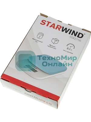 Весы кухонные Starwind SSK2156 макс. вес: 2 кг, голубой