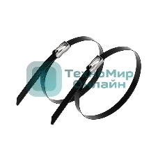 Хомут-стяжка стальная с полимерным покрытием Rexant 400x4,6 мм, упаковка 50 шт.