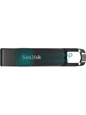 Флешка USB Sandisk CZ460 Ultra (SDCZ460-128G-G46), 128Gb, USB Type-C, R/W 150/30, черный