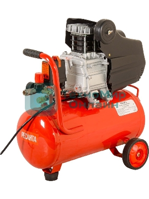 Компрессор поршневой Ресанта КП-24/260М масляный 260л/мин 24л 2000Вт красный/черный