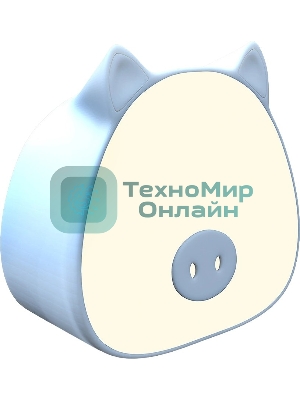 Ночник Gauss NN7036 поросенок голубой