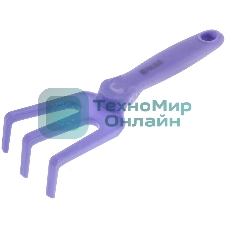 Рыхлитель Palisad 3-зубый, 75х250 мм, пластиковый, гелевая рукоятка, NYLON SOFT