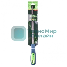 Напильник Сибртех 200 мм, трехгранный, двухкомпонентная рукоятка, №2