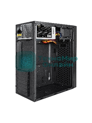 Компьютерный корпус Miditower ExeGate AA-440U-UNS400 (ATX, БП UNS400 с вент. 12см, 2хUSB+1хUSB 3.0, аудио, черный)