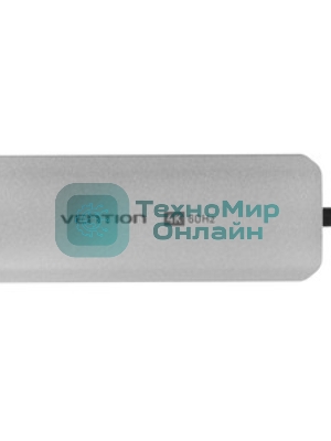 USB-концентратор Vention TGVHB, USB Type-C, HDMI/Ethernet/USB-A/USB-C/TF/mini-jack/microSD/microSDHC/microSDXC, USB Type-C