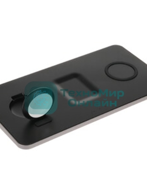 Беспроводное зарядное устройство Satechi ST-X3TWCPM Trio Wireless Charging Pad для телефона, часов и наушников серый космос