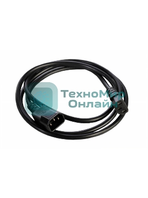 Шнур питания с заземлением IEC 60320 C13/IEC 60320 C14, 10А/250В (3x1,0), 3 м. (R-10-Cord-C13-C14-3)