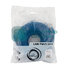 Патч-корд UTP Cablexpert PP12-15M/B cat.5e, 15м, литой, многожильный, синий