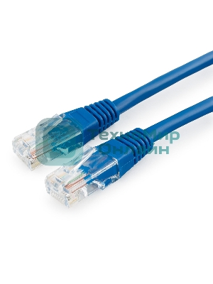 Патч-корд медный UTP Cablexpert PP10-3M/B cat.5e, 3м, литой, многожильный, синий