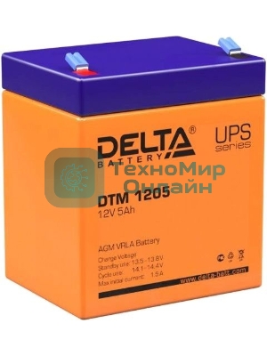 Батарея для ИБП Delta DTM 1205 (12V, 5Ah)