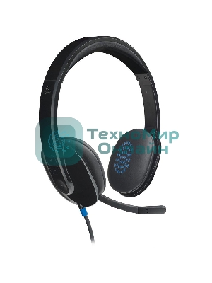 Гарнитура Logitech USB Headset H540 чёрный, проводная, USB