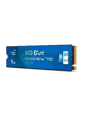 Накопитель SSD Western Digital WD Blue SN5000, 1Tb, PCIe 4.0 x4, M.2 2280, NVMe, R/W 5150/4900