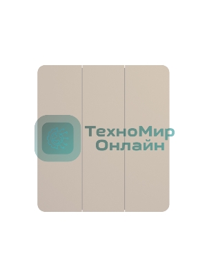 Выключатель KRANZ ROUND 3 кл 10А с/у шелк